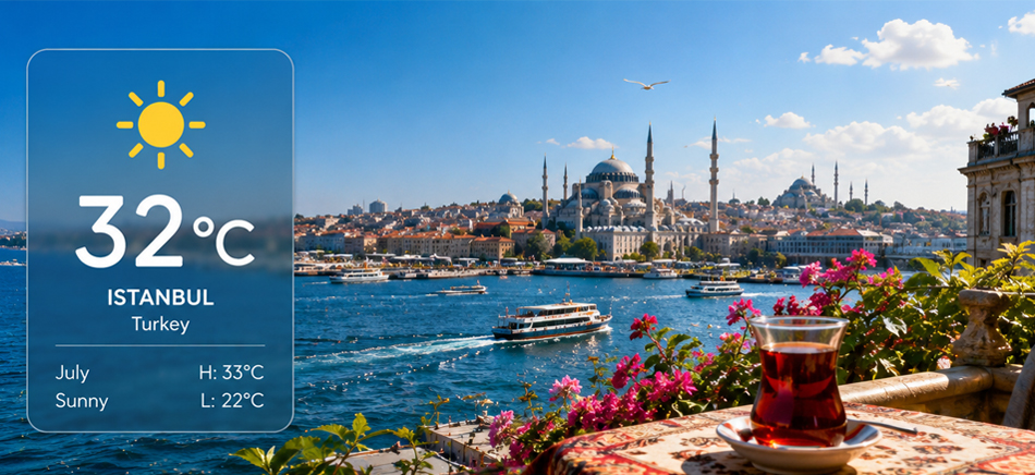Wie ist das Wetter in der gesamten Türkei im Juli?