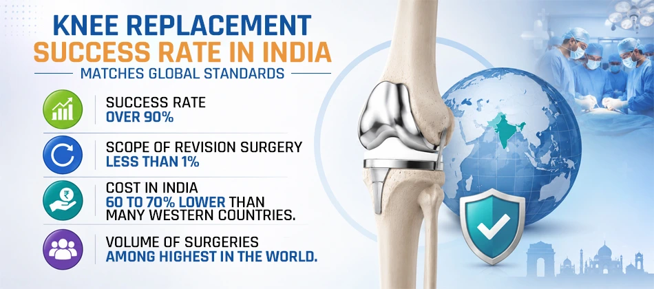 Knee Replacement Success Rate in India