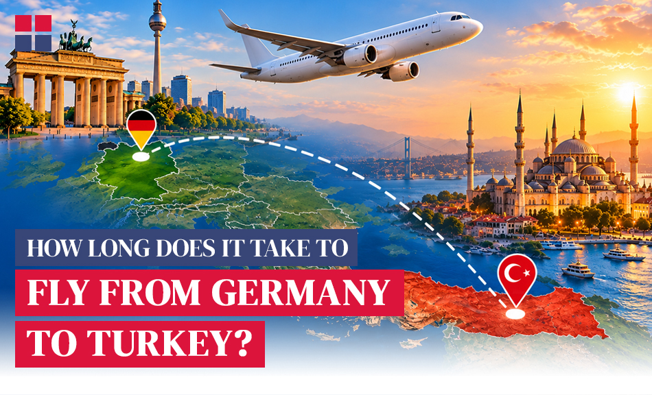 How long does it take to fly from Germany to Turkey
